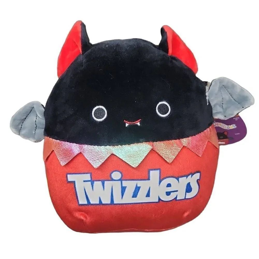 Lon the Red Twizzlers Bat Squishmallow - 8 inch
